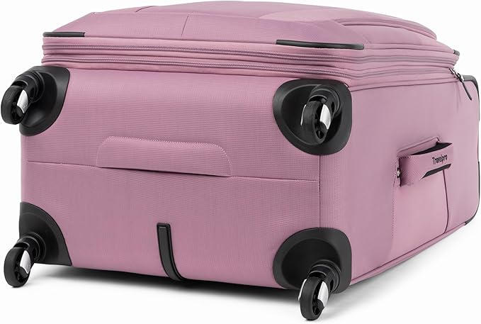 Travelpro Maxlite 5 ソフトサイド 拡張可能 スピナーホイール4輪 軽量スーツケース 男女兼用 オーキッドピンクパープル チェックイン-M 25インチ