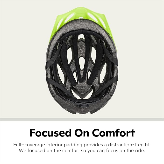 Schwinn Thrasher Helmet for Adults, Size 58-62 cm for Riders Ages 14+, Microshell, Adjustable Dial & Straps, Interior Padding, Air Vents, Visor, Adult Bike Helmet