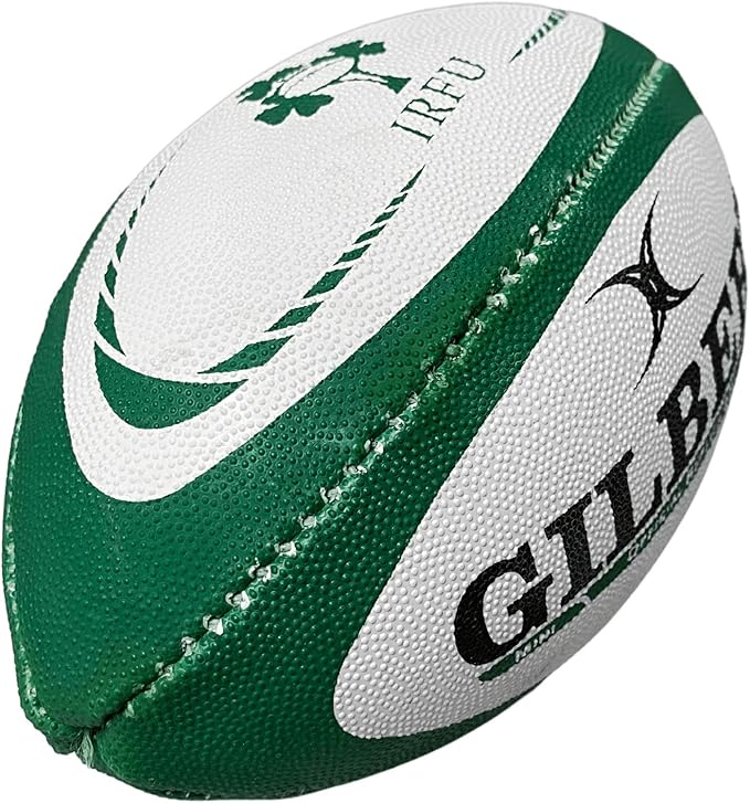 Gilbert Ireland Rugby Ball, Green, Mini, 1 Pack