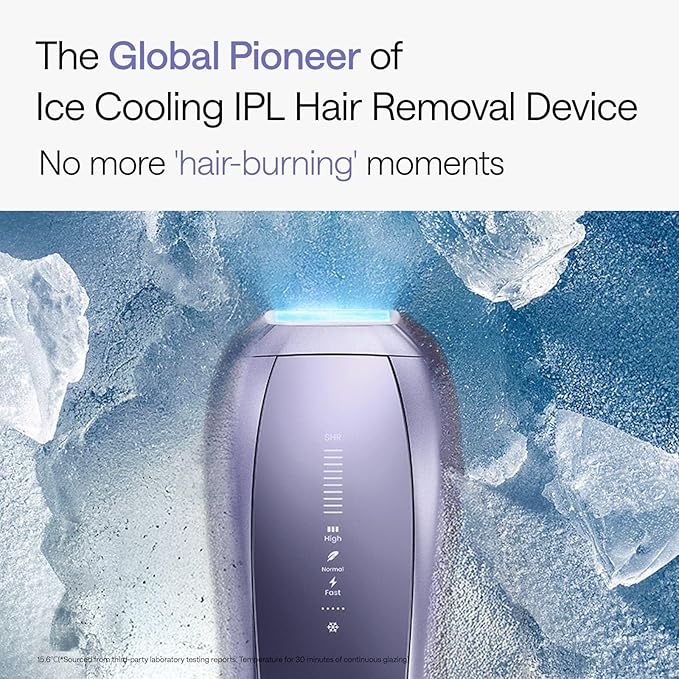 Ulike Laser Hair Removal Device Air 10 Ipl Gift for Women and Men, Ice Cool and Permanent Hair Reduction for Nearly Painless, Dual Lights, Skin Sensor & USHR Mode Hair Removal in 10mins from Home
