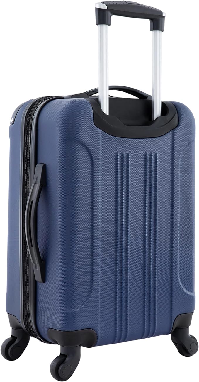 Travelers Club Chicago Hardside Expandable Spinner Luggage, Navy Blue, 22" Carry-On
