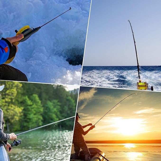 Portable Fish Finders,Underwater Fishing Camera with 7''IPS Screen,1000TVL Ice Fishing Camera with 12pcs Infrared Lights,6H Battery,USB-C Charging,49FT/15M Cable for Lake Boat Ice Fishing