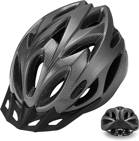 Zacro Adult Bike Helmet, Lightweight Bicycle Helmet with Removable Pads and Visor, CPSC Certified Safety Helmet for Men Women, Mountain Road Cycling Helmet for Adult