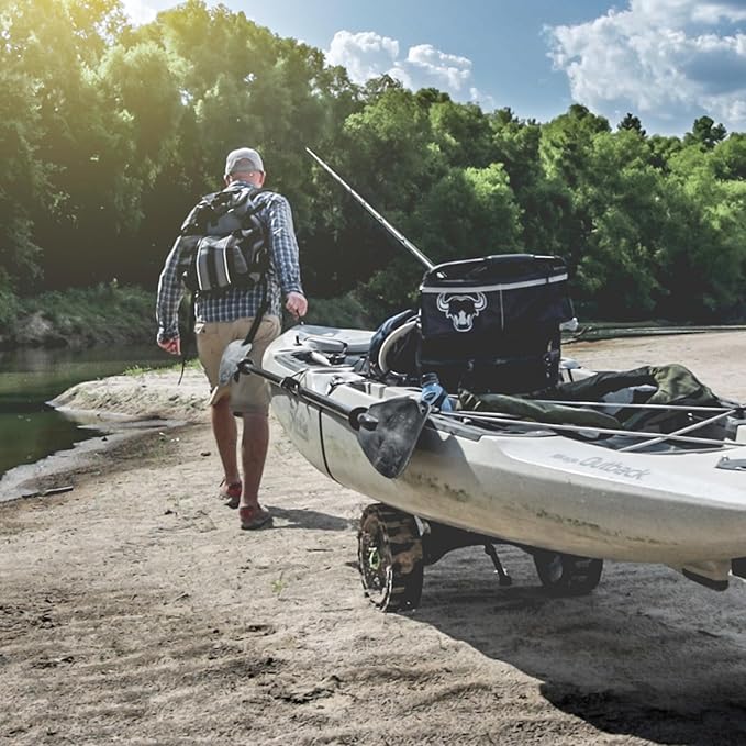 Railblaza C-Tug R Heavy Duty Kayak and Canoe Trolley with SandTrakzs Wheels