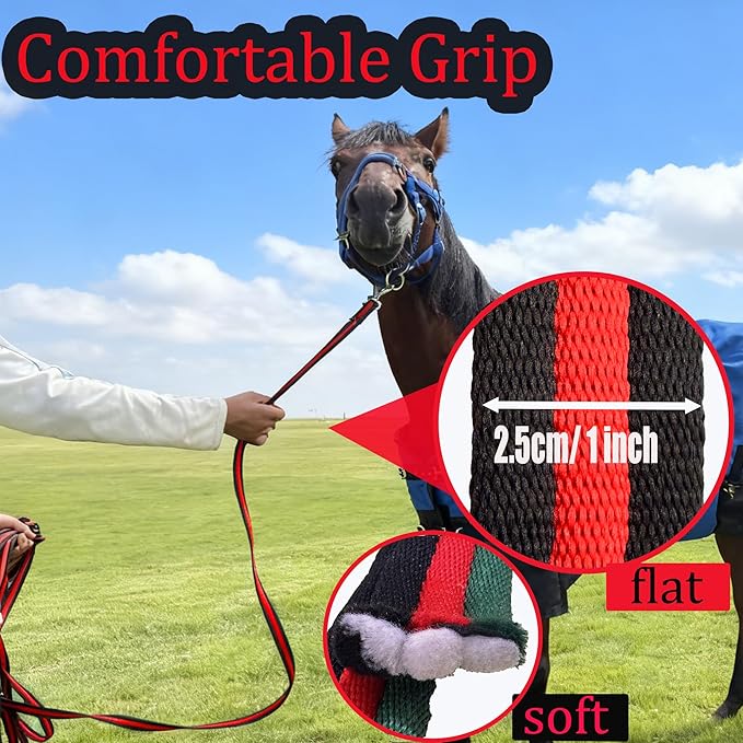 perixir Lunge Line for Horse, Premium Equine Lunge Line with Swivel Bolt Snap for Accurate Equestrian Training, Competition, and Daily Use, 26 ft (8 Meters)