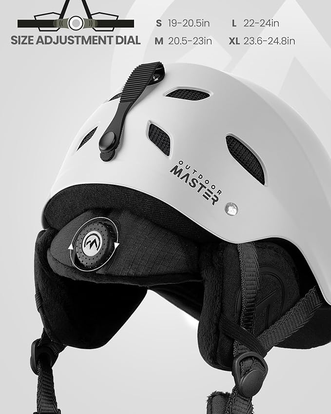 OutdoorMaster ケルビンスキーヘルメット - メンズ、レディース、ユース用スノーボードヘルメット