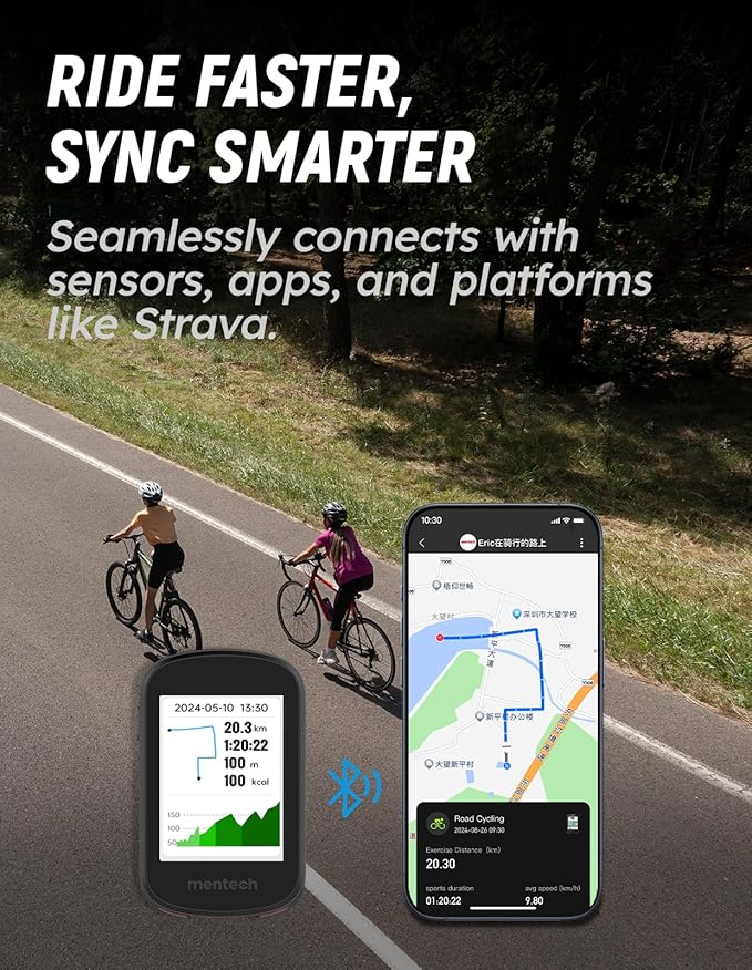 Avant 700 GPS Bike Computer with 2.8" Touchscreen, Dual-Band 5 Satellite Systems, 32GB Storage, IPX7 Waterproof, ANT+/Bluetooth 5.2, for Cycling Navigation & Training