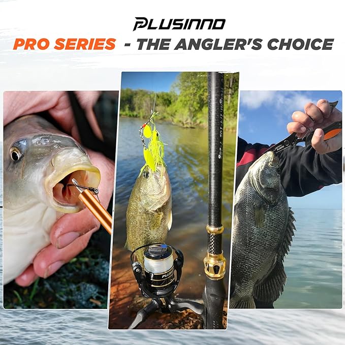 PLUSINNO 釣り用バックパック 釣り竿とリールコンボ タックルボックス 防水タックルバックパック 釣り道具収納用 竿ホルダー付き 男性向け釣りギフト 釣りツールキット付き