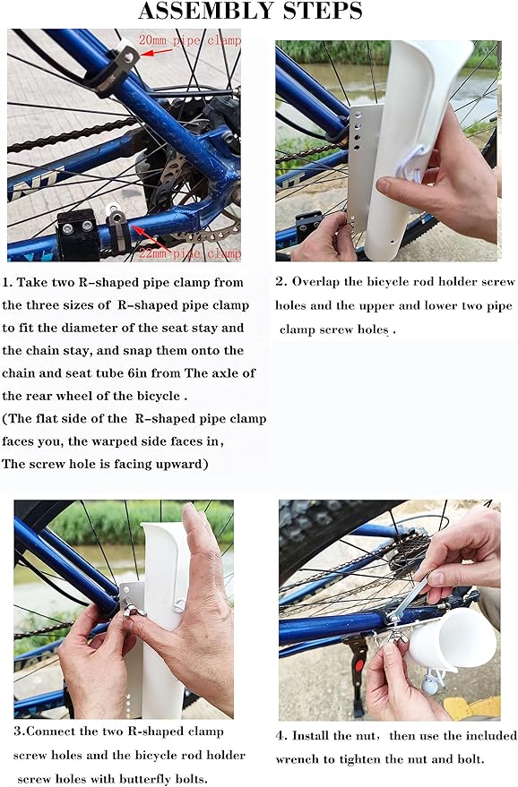 自転車用釣り竿ホルダー、自転車用釣り竿ラック、キャリア、自転車に簡単に取り付け可能、自転車フィッシング用