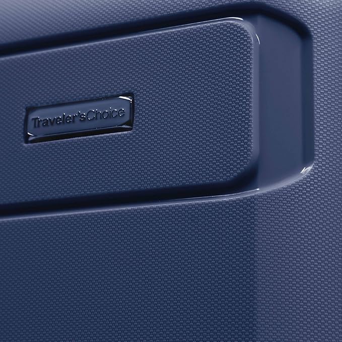 Traveler's Choice Pagosa ハードシェル 拡張可能荷物 スピナーホイール付き、ネイビー、30インチ 大型
