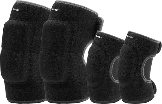 ONTYZZ Kids Soft Knee Pads and Thickened SBR Elbow Pads Adjustable Knee and Elbow Pads Protective Suit Gear for Cycling Volleyball Skateboarding Soccer Hockey