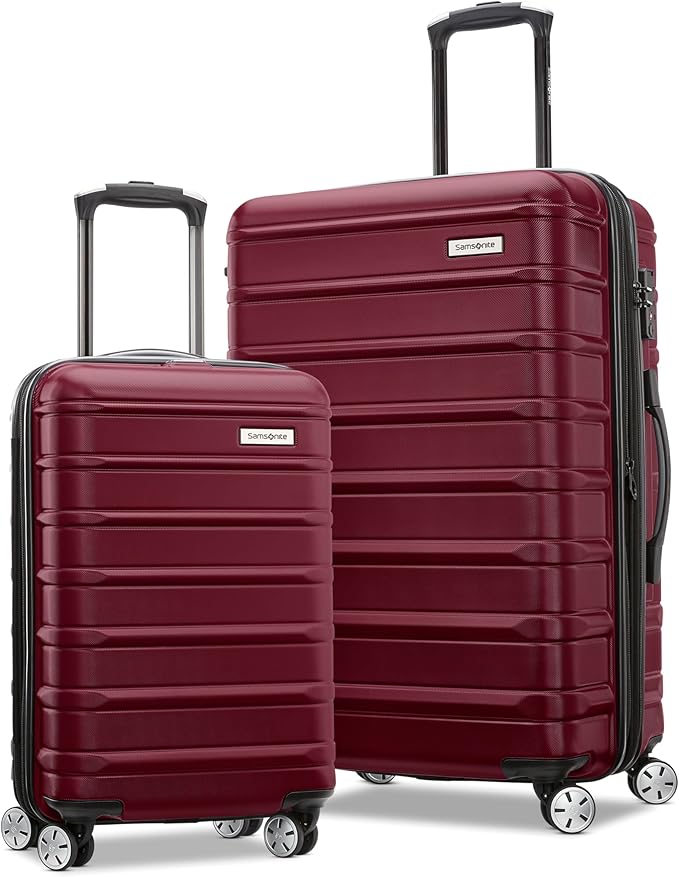 Samsonite Omni 2 ハードサイド 拡張可能 スピナーホイール付きスーツケース 2点セット (19/24), ナチュールメルロー