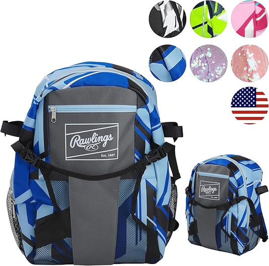 Rawlings | REMIXバックパック装備バッグ | Tボール&ユース野球/ソフトボール | ロイヤル