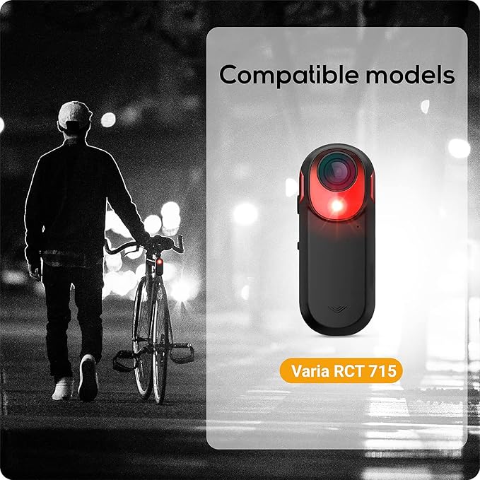 TUSITA Bike Seat Post Mount Compatible with Garmin Varia RCT715 - Round,D Shaped,Aero Seat Post Compatibility