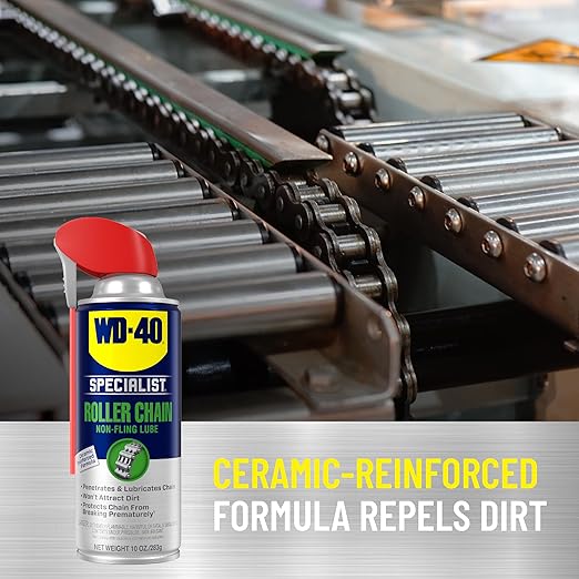 WD-40 Specialist Roller Chain Non-Fling Lubricant, 10 OZ [6-Pack]