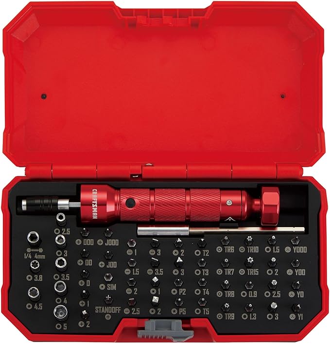 CRAFTSMAN 50pc LED Multi-Bit Screwdriver Set (CMHT68011N)