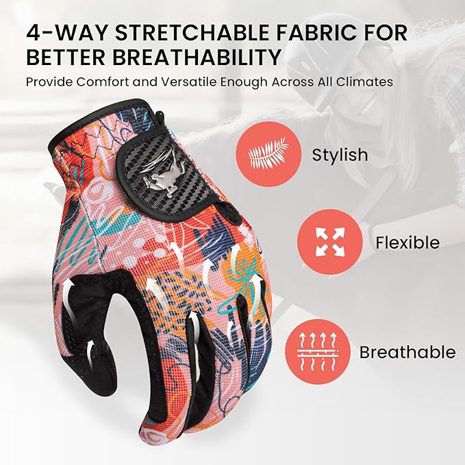 FINGER TEN Horse Riding Gloves Equestrian Women Kids for Girls Boys Mesh Breathable Lightweight Color Pack, Comfortable Grip for Summer