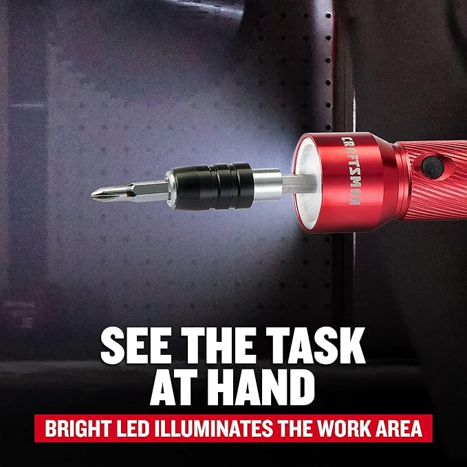 CRAFTSMAN 50pc LED Multi-Bit Screwdriver Set (CMHT68011N)