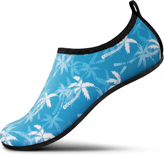 SEEKWAY Water Shoes Women Men Adult Quick-Dry Aqua Socks Barefoot Non Slip for Beach Swim River Pool Lake surf Black SK002(U)