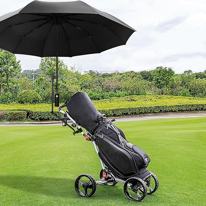 UPF 50+ Beach Umbrella with Adjustable Universal Clamp