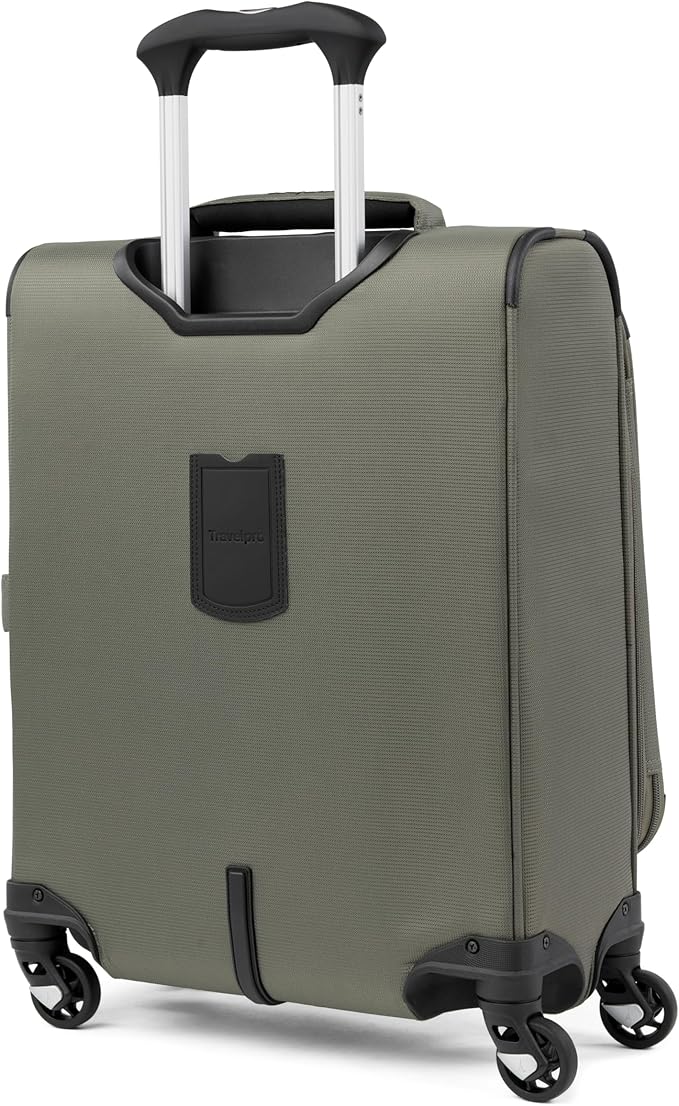 Travelpro Maxlite 5 ソフトサイド 拡張可能荷物 4輪スピナー付き 軽量スーツケース 男女兼用 国際線機内持ち込み スレートグリーン 19インチ