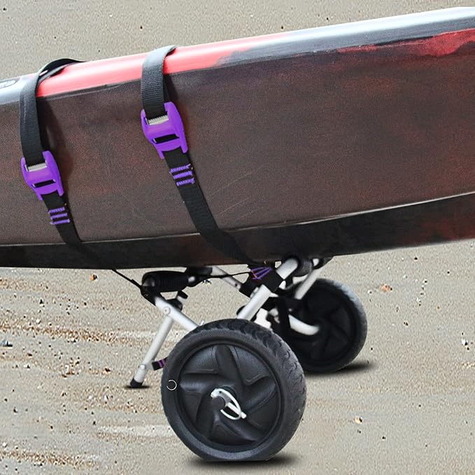 Kayak Cart Canoe Paddleboard SUP Trolley Carrier with No-flat wheels 100LBS Capacity