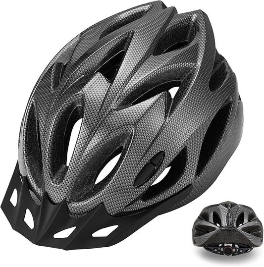 Zacro Adult Bike Helmet, Lightweight Bicycle Helmet with Removable Pads and Visor, CPSC Certified Safety Helmet for Men Women, Mountain Road Cycling Helmet for Adult