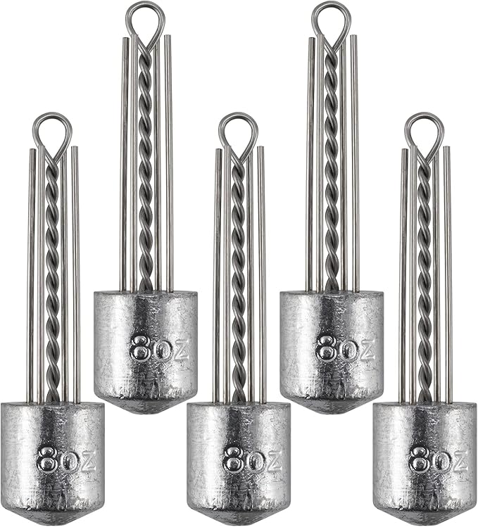 Dr.Fish 5 Pack Spider Surf Fishing Weight Sputnik Sinker 1oz-8oz Saltwater Beach Casting Sea Bottom Holder