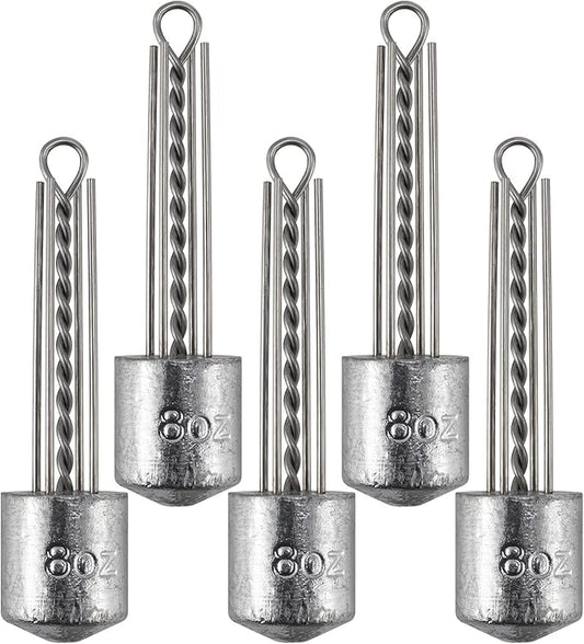 Dr.Fish 5 Pack Spider Surf Fishing Weight Sputnik Sinker 1oz-8oz Saltwater Beach Casting Sea Bottom Holder