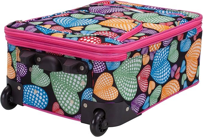 Rockland Fashion Softside Upright Luggage Set, Expandable,New Heart, 2-Piece (14/19)