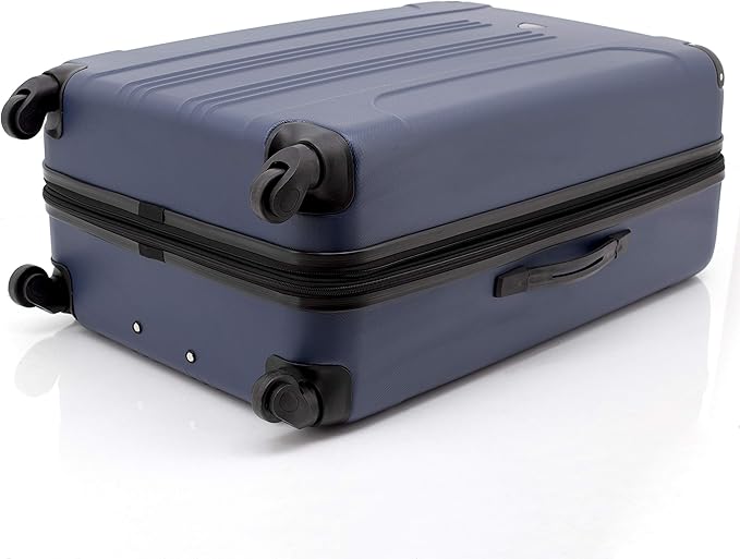 Travelers Club Chicago ハードサイド 拡張可能 スピナーラゲッジ、ネイビーブルー、3点セット