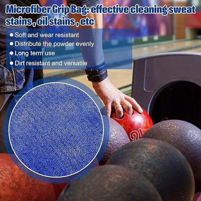 Lewtemi Bowling Rosin Grip Bag Powder Bowling Grip Sack for Drying Hands Golf Accessories