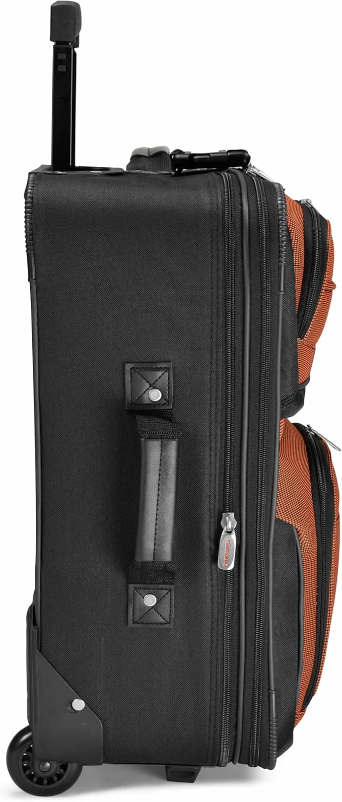 Travel Select Amsterdam ソフトサイド 拡張可能ラゲッジ ローリングホイール付き、オレンジ、2点セット (15/21)