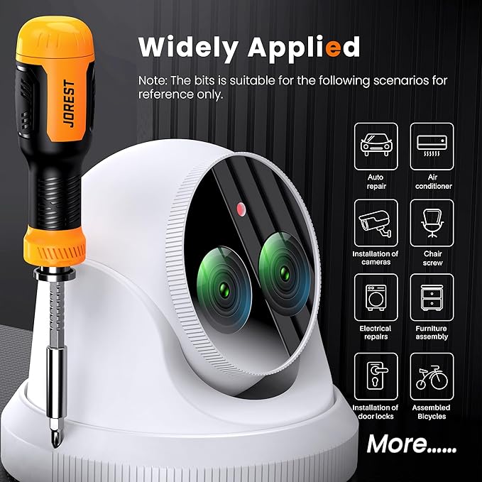 Jorest 25 in 1 Multibit Screwdriver Set, Magnetic Multitool Screwdriver Tool All in One, Portable Tool Kit for Daily Repairs, Screwdriver with Torx, Flat Head, Phillips, Hex, Square