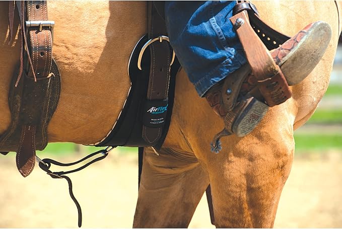Weaver Leather Airflex Straight Cinch, Black, 32"