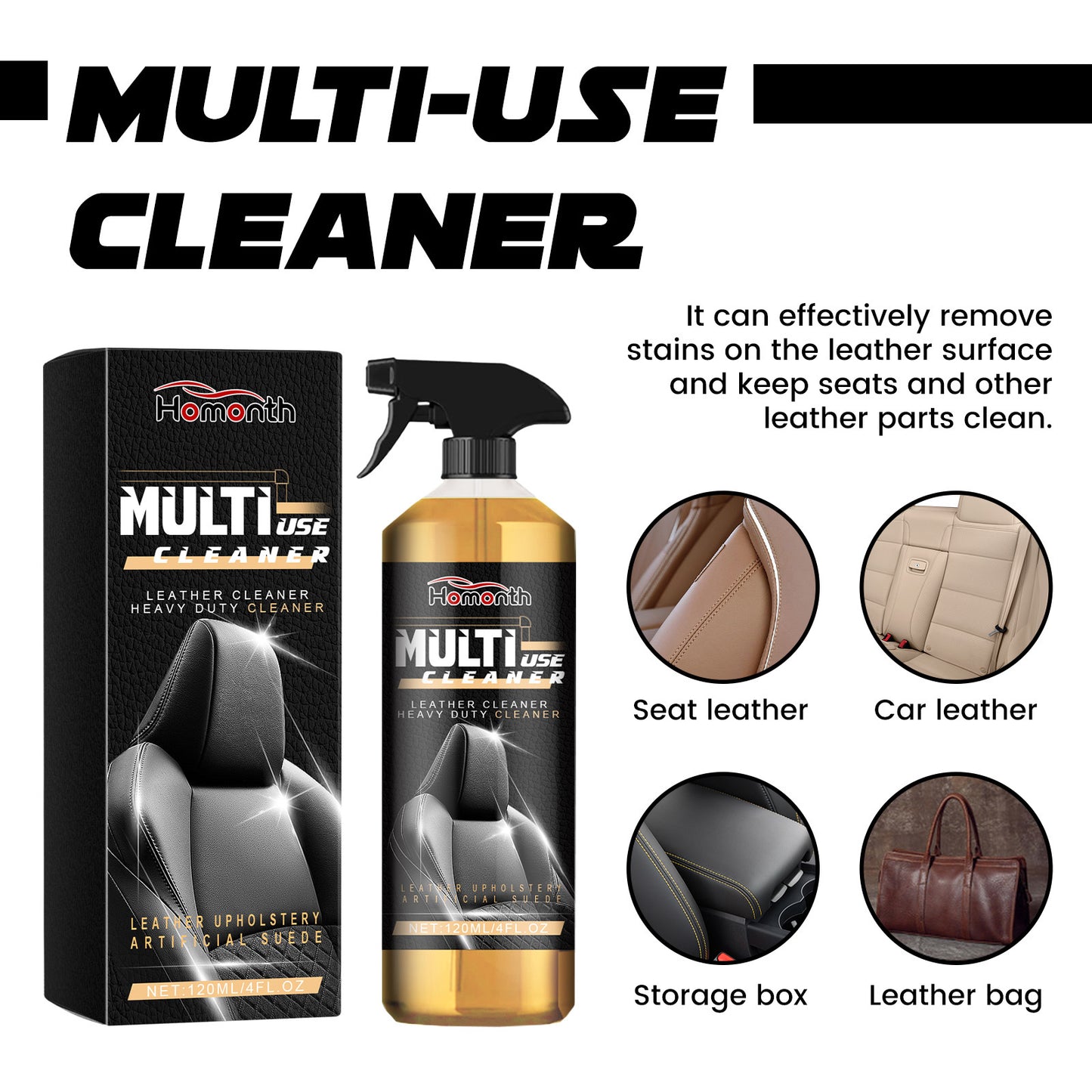 Car Leather Cleaner Set