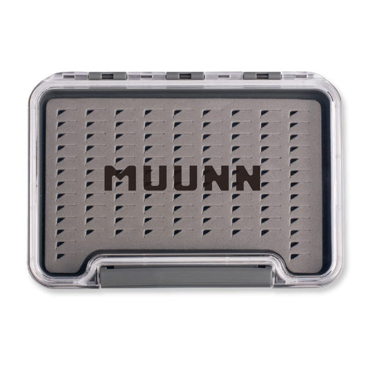 MUUNN アイスフィッシングジグボックス 100本以上のジグを収納可能 プレミアムフィッシングジグオーガナイザー ジグヘッド・タングステンアイスジグ用 グレー