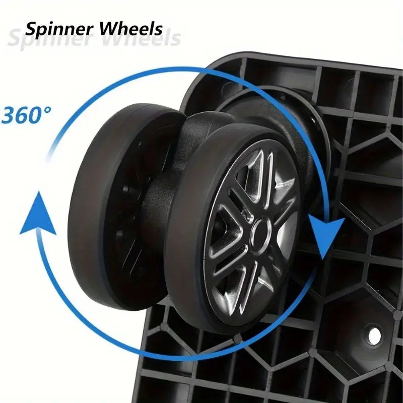 必見 PMMJ折りたたみ式トロリー 4輪または5輪 360度ユニバーサルホイールオプション 超柔軟 軽量PP素材