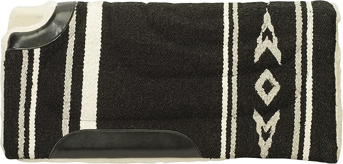 Weaver Equine 30" x 32" Cut Back Acrylic Saddle Pad Horse Saddle Pad, Shock Absorb Western Saddle Pad for Protection, Durable Equine Supplies, ‎Blue