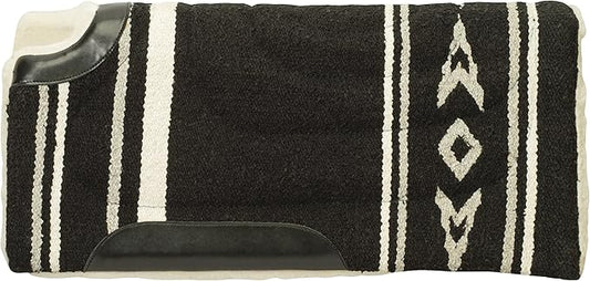 Weaver Equine 30" x 32" Cut Back Acrylic Saddle Pad Horse Saddle Pad, Shock Absorb Western Saddle Pad for Protection, Durable Equine Supplies, ‎Blue