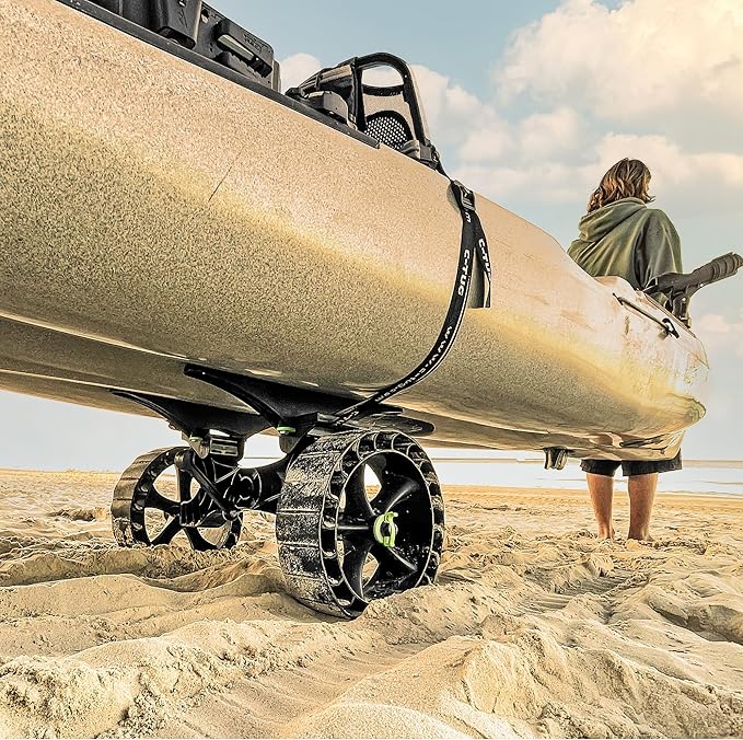 Railblaza C-Tug R Heavy Duty Kayak and Canoe Trolley with SandTrakzs Wheels
