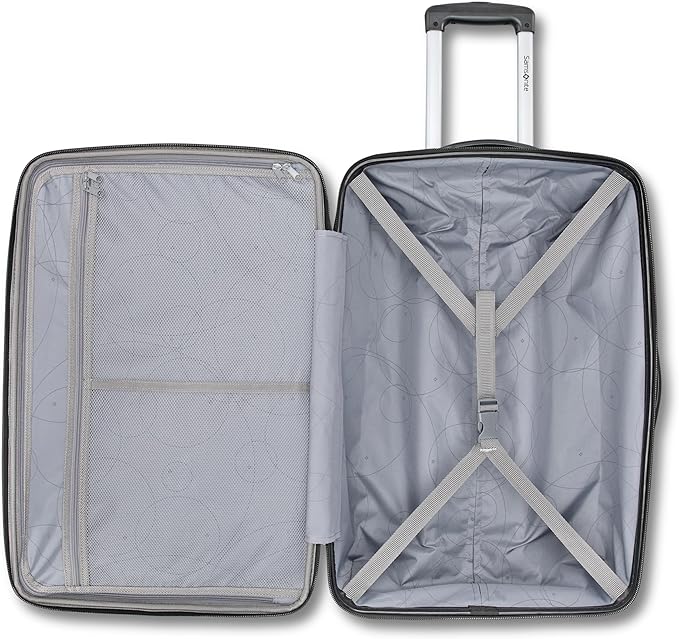 Samsonite Winfield 2 Hardside Expandable Luggage with Spinner Wheels, Brushed Anthracite, Checked-Large 28-Inch