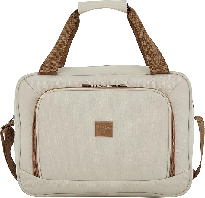 Travelers Club Midtown ハードサイド 4点セット ラゲッジトラベルセット、バニラ