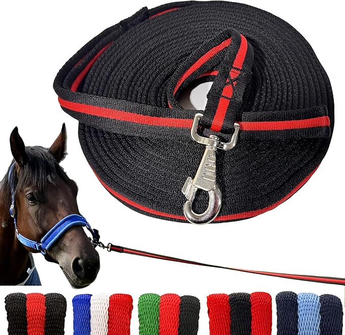 perixir Lunge Line for Horse, Premium Equine Lunge Line with Swivel Bolt Snap for Accurate Equestrian Training, Competition, and Daily Use, 26 ft (8 Meters)