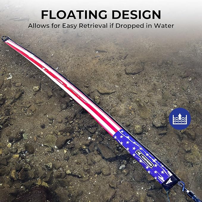 KastKing MeshGuard Rod Socks, Fishing Rod Sleeve, Neoprene Fishing Pole Sleeve, Fishing Rod Covers, Built-in Hanging Loop & Adjustable Lanyard, Fits Casting, Spinning, & Fly Rods