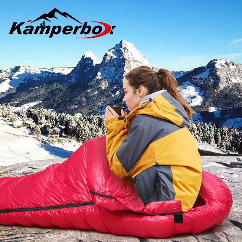 Kamperbox 冬用超軽量寝袋 ウィンターキャンプ用品 CW1100
