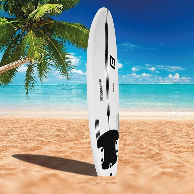 FLOWBOARD サーフボード ソフトボード フォーム - フィン（3）、6フィートリーシュ、ウッドストリンガー（2）内蔵 6フィート、7フィート ショートボード、8フィート ロングボードあり