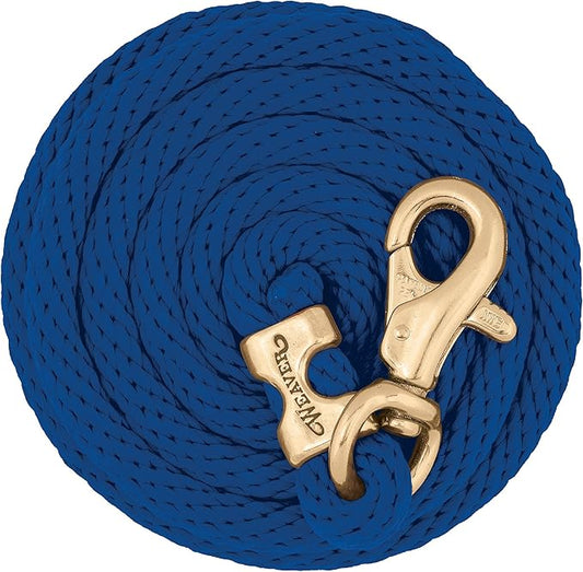 Weaver Equine Performance Lead Rope, Long Horse Lead Rope with Quick Halter Attachment, Soft Comfort Grip, Barn Horse Tack for Daily Use & Showing