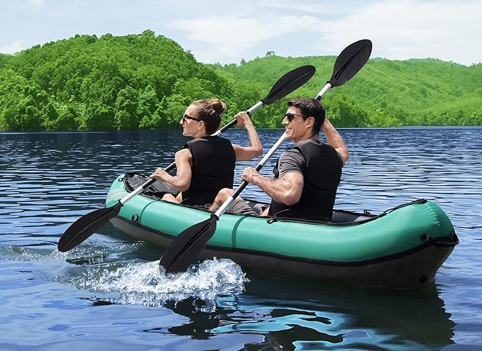 Bestway Hydro Force Inflatable Kayak Set | Includes Seat, Paddle, Hand Pump, Storage Carry Bag | Great for Adults, Kids and Families