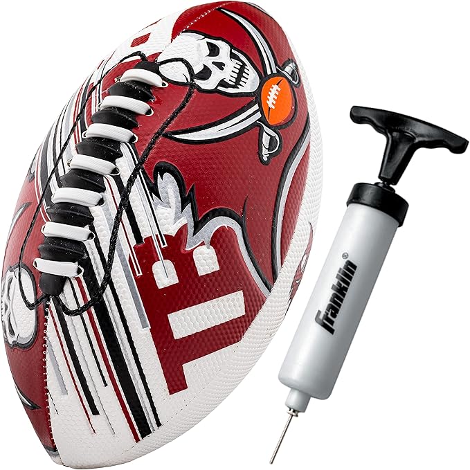 Franklin Sports NFL Team Mini Footballs - Youth 8.5" Official NFL Licensed Football + Air Pump Set